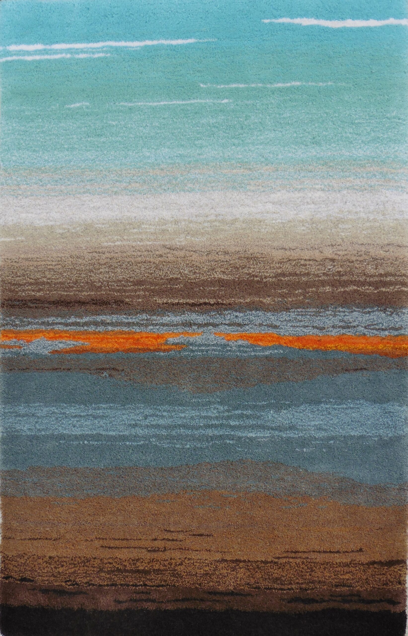tapis horizon pure laine handtufting