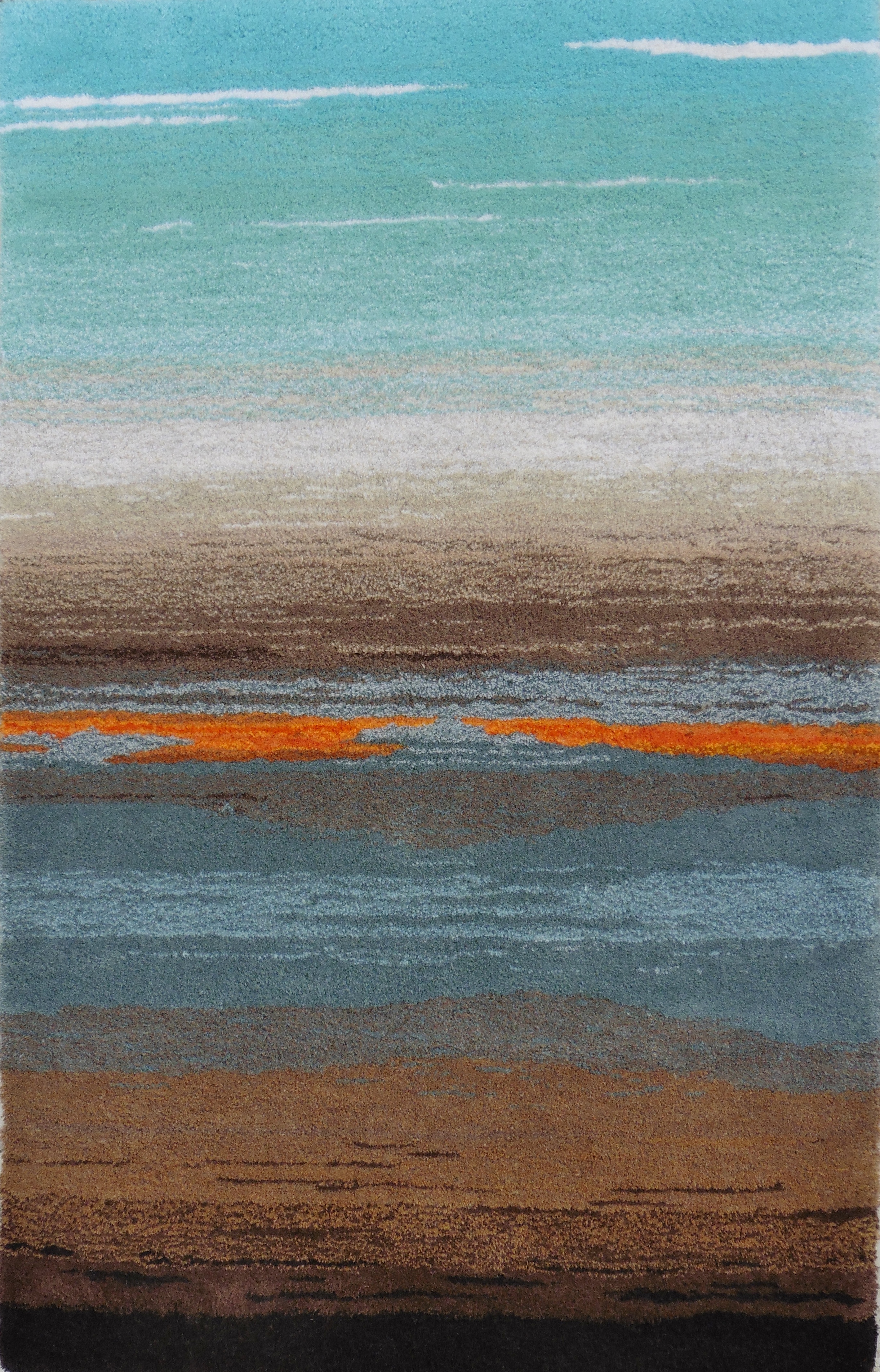 tapis horizon pure laine handtufting
