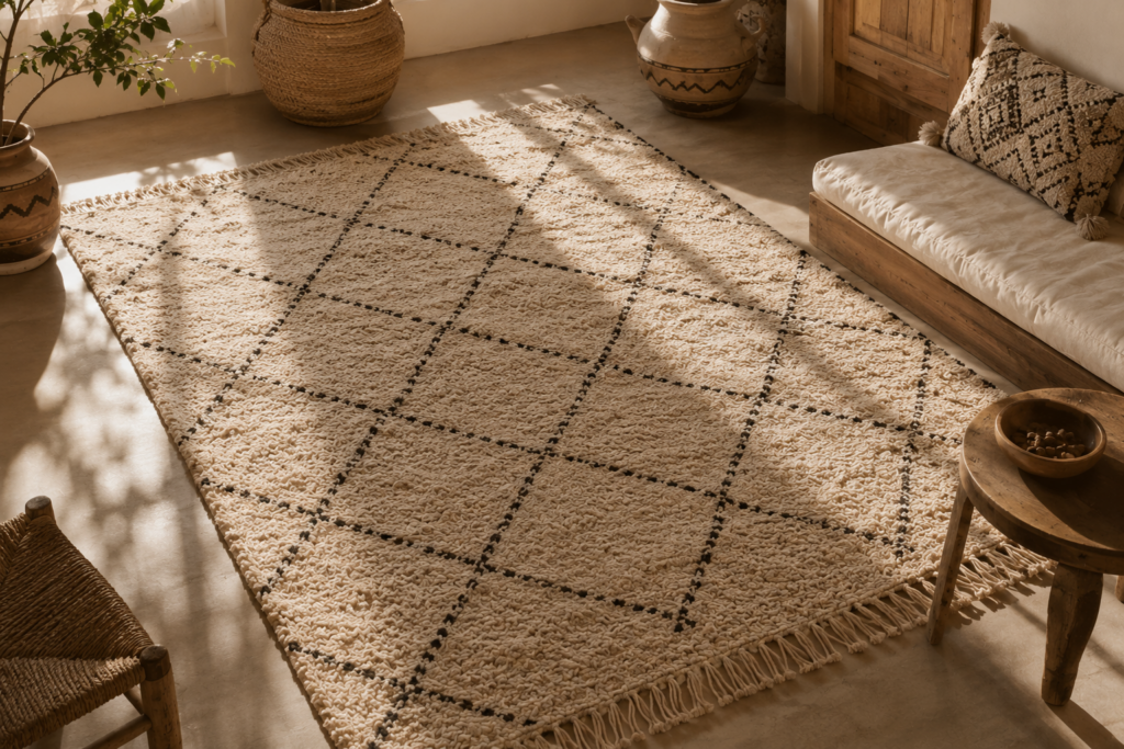 tapis rectangle dor