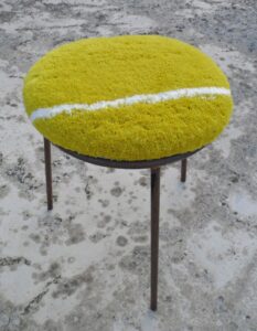 tapis coussin galet laine pour tabouret (2)