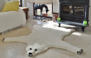 tapis ours rectangle dor (2)