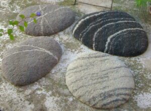 tapis galets pure laine