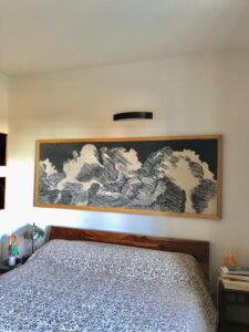 tapis tete de lit nuages