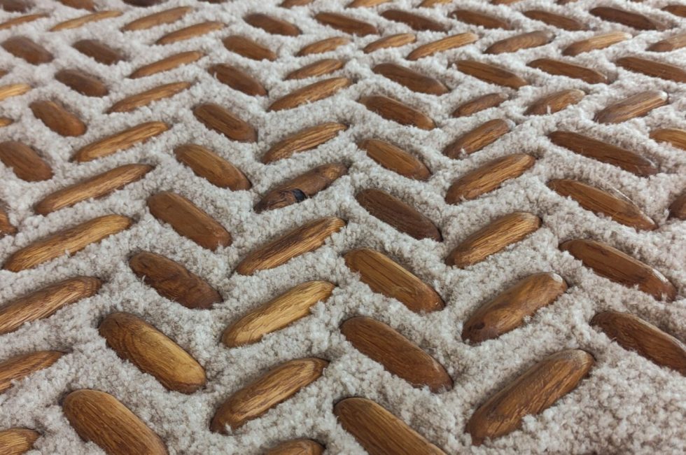 tapis laine & bois
